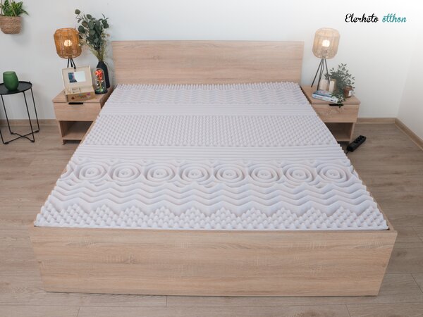 Hab matrac DELUXE 90 x 200 cm Matracvédő: Matracvédő nélkül