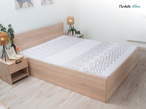 Hab matrac DELUXE 90 x 200 cm Matracvédő: Matracvédő nélkül