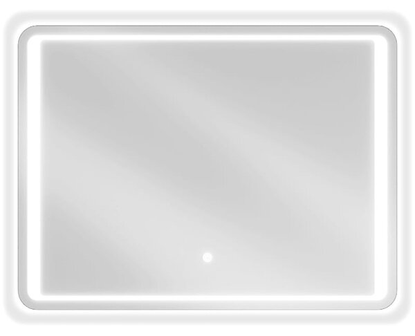 Mexen Zusa 80 x 60 cm-es fürdőszobai megvilágított tükör, LED 6000K, páramentes - 9808-080-060-611-00
