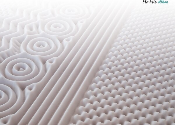Hab matrac DELUXE 180 x 200 cm Matracvédő: Matracvédővel
