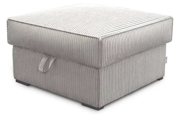 Világosbézs puff SMART COSARO tárolóval 65x65 cm