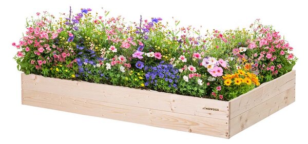 ATMOWOOD Fa magaságyás 140 x 80 x 20 cm