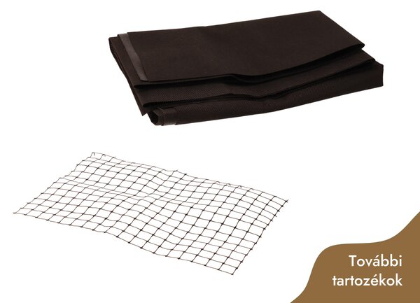 ATMOWOOD Sarok 4-emeletes fa virágágyás 120 x 120 x 60 cm - égetett felület
