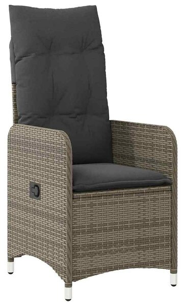 Kert étkező szett 5 pcs Szürke polirattan