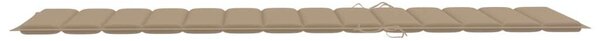 VidaXL Akácfa Napozóágy - 200cm - Szürke
