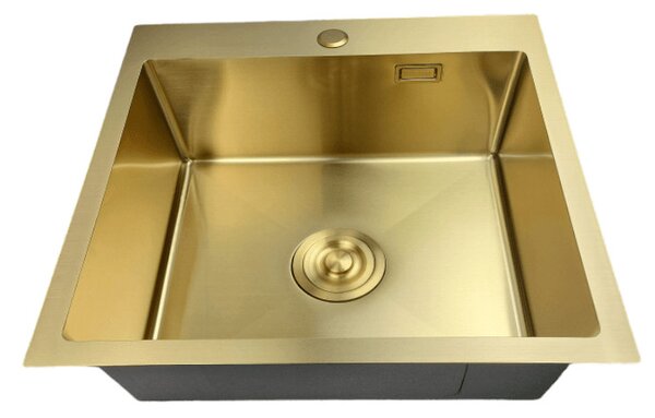 Acél mosogató STEEL 6050 arany