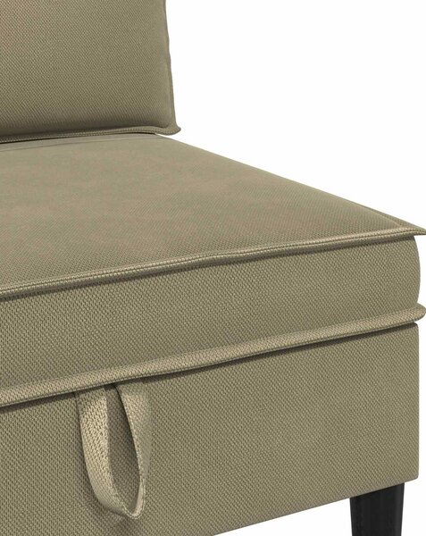 VidaXL Nappali bútor szett 4 pcs Khaki Szövet