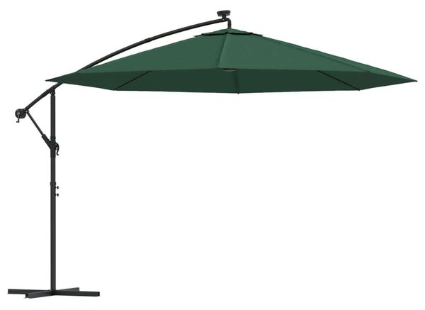 VidaXL Konzolos Napernyő - Zöld - 350 cm
