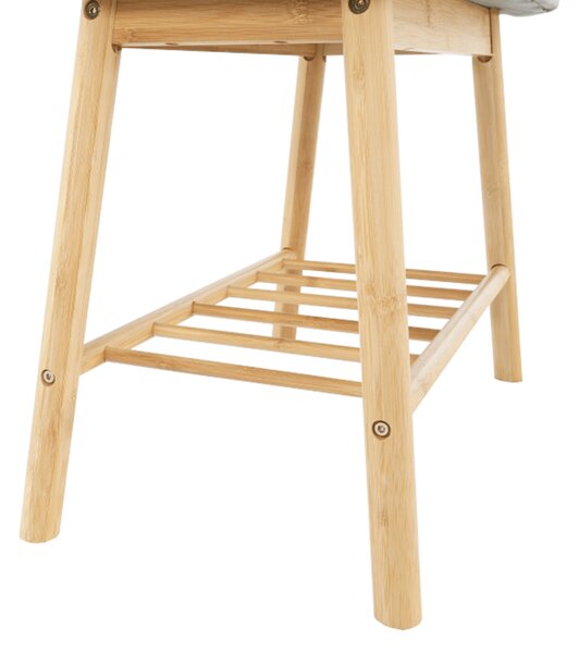 KONDELA Lóca, bambusz természetes/szürke, LAVIDA TYP 1