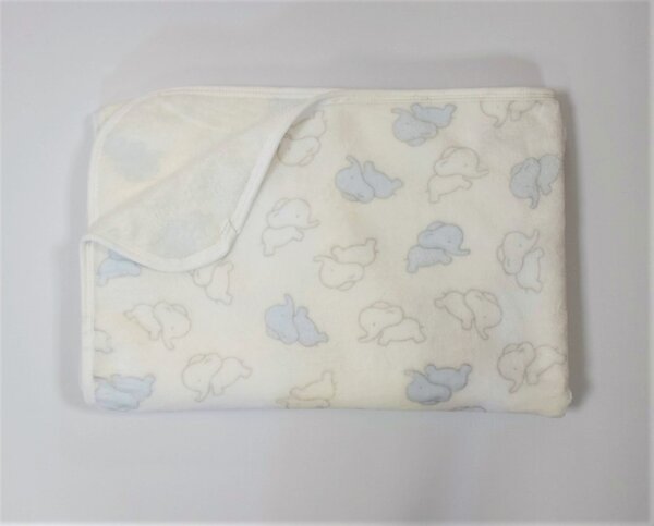 Baby Guru wellsoft elefántos pléd 75x100 cm