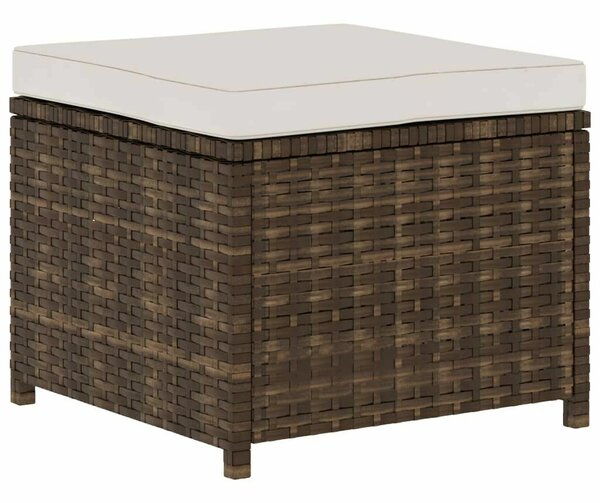 VidaXL 5 részes Kerti Ülőgarnitúra - Barna Polyrattan