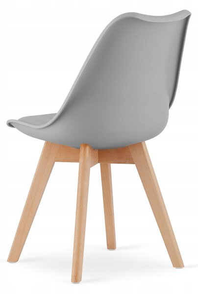 Sonoma étkezőszett – 120×80 cm-es asztal + 4 db MARK szék szürke/natúr láb