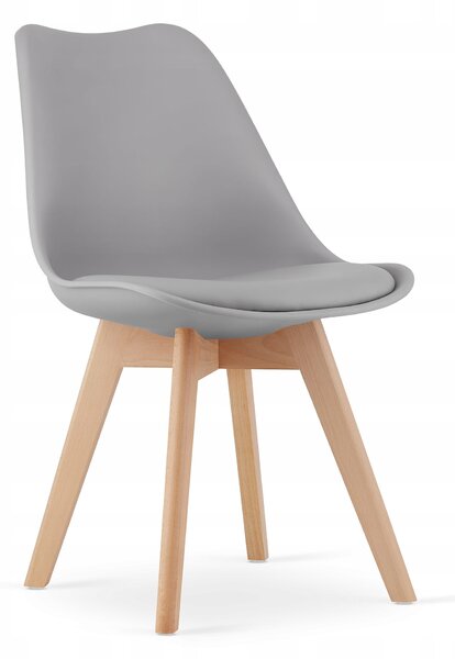 Sonoma étkezőszett – 120×80 cm-es asztal + 4 db MARK szék szürke/natúr láb