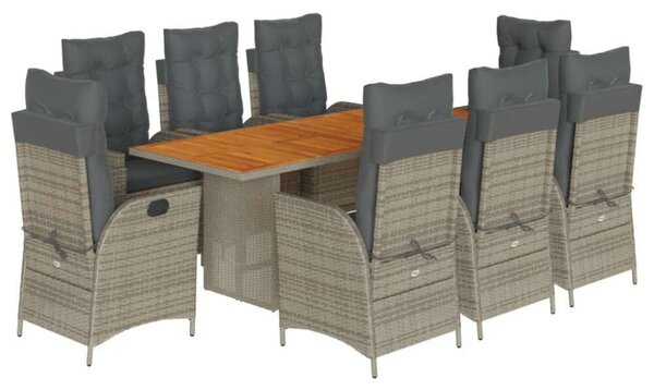 VidaXL Polyrattan Kerti Étkezőgarnitúra - 8 Fő