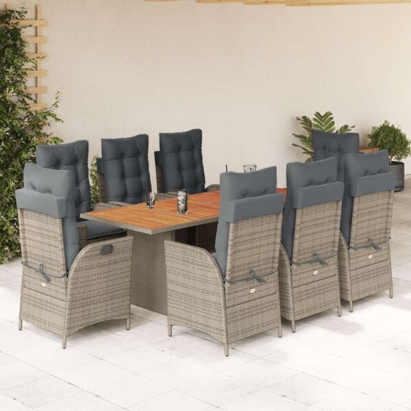 VidaXL Polyrattan Kerti Étkezőgarnitúra - 8 Fő