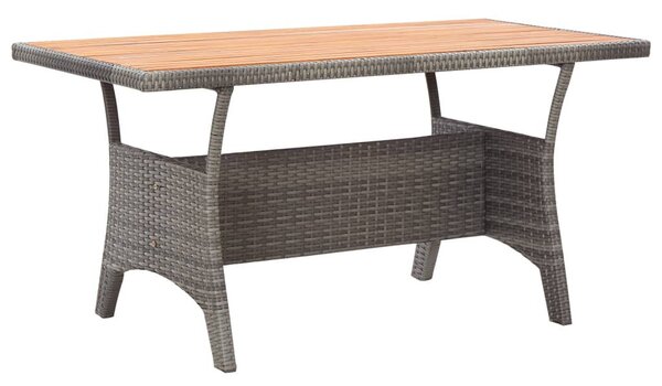 Polyrattan Kerti Étkezőgarnitúra - 3 részes