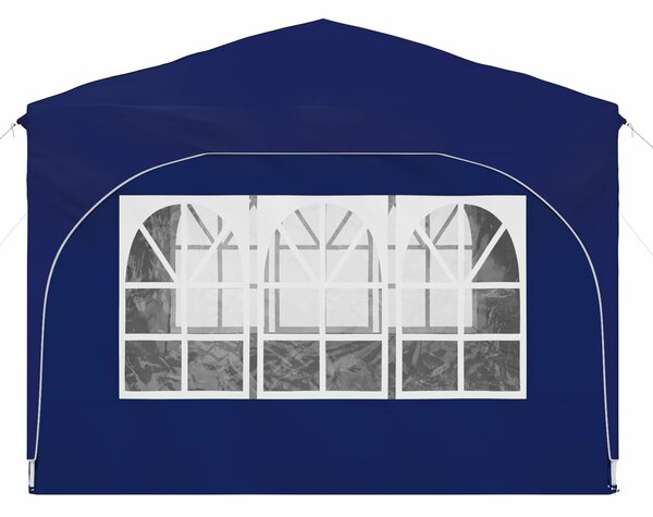 VidaXL Parti sátor 290 x 290 x 245 cm Kék 210D Oxford ezüst bevonattal