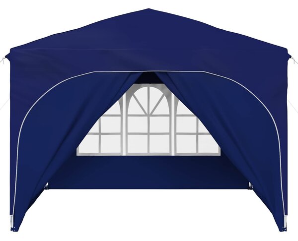 VidaXL Parti sátor 290 x 290 x 245 cm Kék 210D Oxford ezüst bevonattal