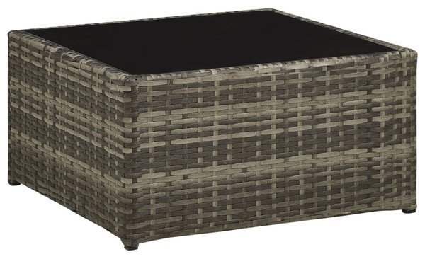 4 részes szürke polyrattan kerti ülőgarnitúra párnákkal