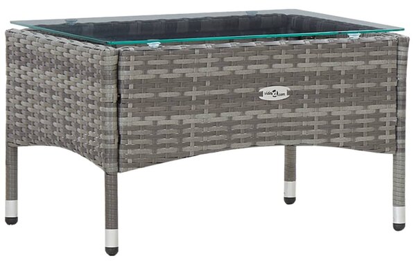 4 részes szürke polyrattan kerti ülőgarnitúra párnákkal