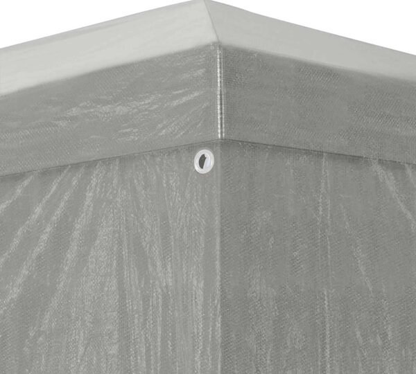 VidaXL Partysátor 1200 x 300 x 255 cm Világosszürke PE és acél