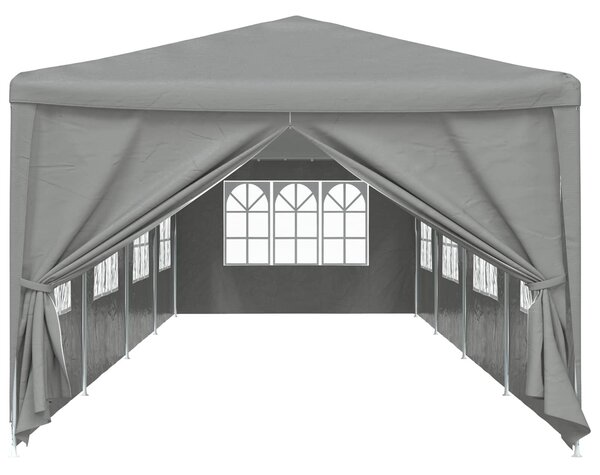 VidaXL Partysátor 1200 x 300 x 255 cm Világosszürke PE és acél