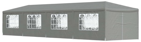VidaXL Partysátor 1200 x 300 x 255 cm Világosszürke PE és acél