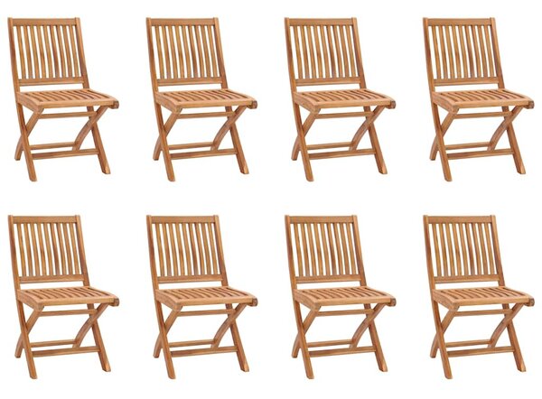 9 részes tömör tíkfa kerti étkezőgarnitúra