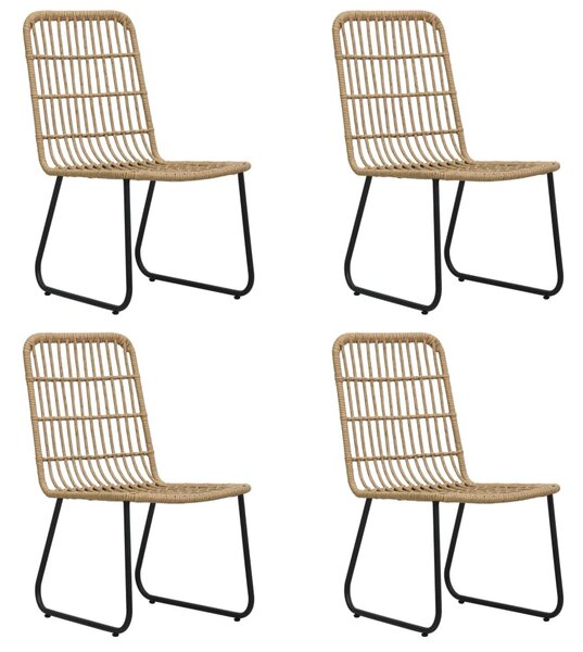 5 részes polyrattan és üveg kültéri étkezőgarnitúra