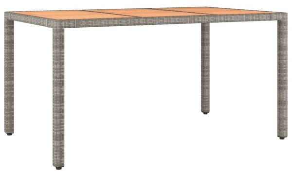 VidaXL 7 részes szürke polyrattan kerti étkezőgarnitúra párnával