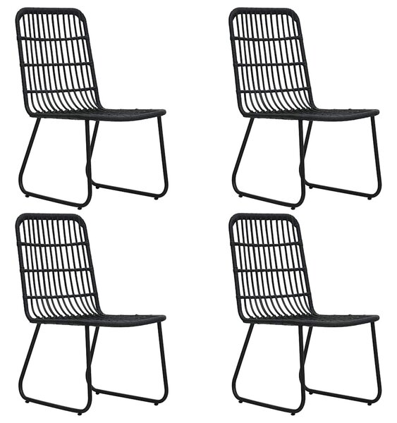 5 részes polyrattan és üveg kültéri étkezőgarnitúra