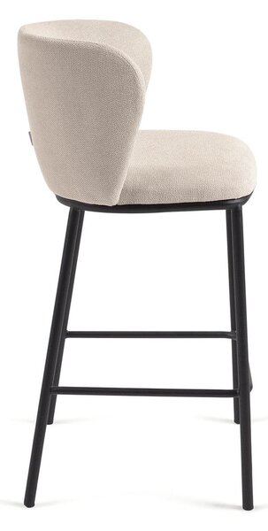 Bézs bárszék (ülésmagasság 65 cm) Ciselia – Kave Home