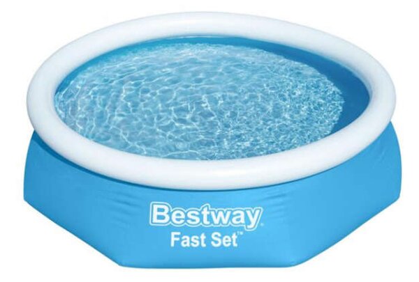 Bestway Kréta 244x66cm Puhafalú medence vízforgatóval és szűrőbetéttel (8050264) - kék