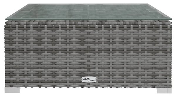 5 részes szürke polyrattan kerti ülőgarnitúra párnákkal