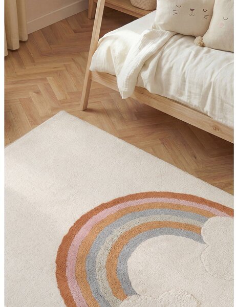 Krémszínű mosható-kézi szövésű pamut gyerek szőnyeg 140x200 cm Snuggle Petite – Hanse Home