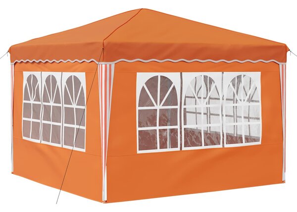 VidaXL Parti sátor 288 x 288 x 245 cm Narancssárga Oxford Szövet