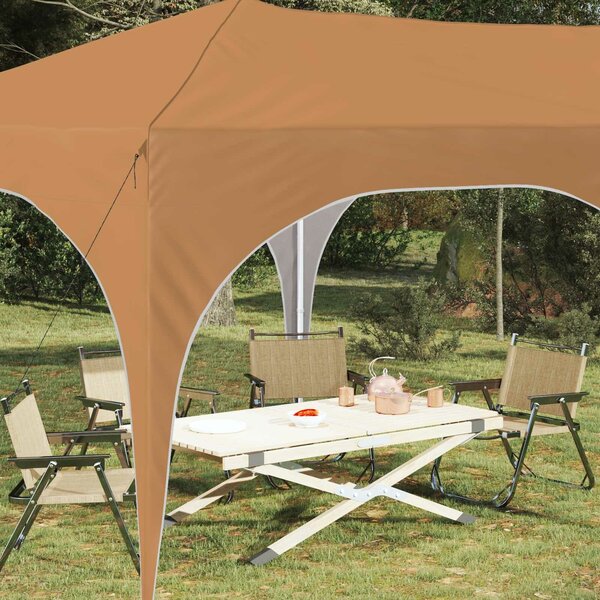 VidaXL Parti sátor 575 x 288 x 245 cm Bézs Oxford Szövet