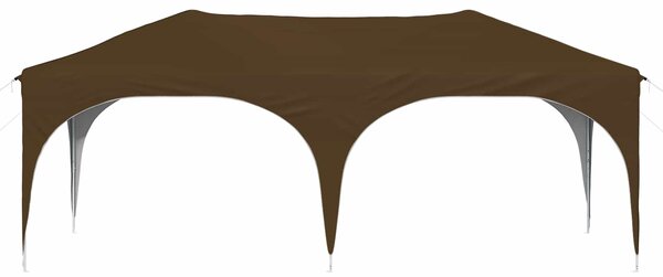 VidaXL Parti sátor 575 x 288 x 245 cm Tópszínű Oxford Szövet