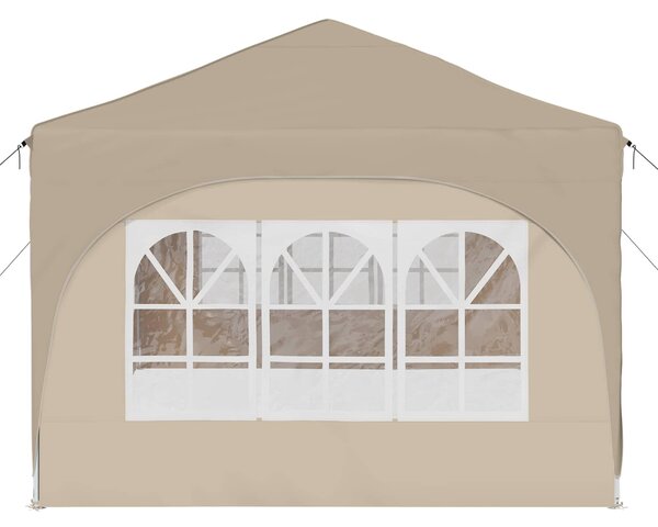 VidaXL Parti sátor 575 x 288 x 245 cm Krémszínű Oxford Szövet