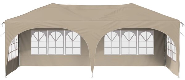 VidaXL Parti sátor 575 x 288 x 245 cm Krémszínű Oxford Szövet