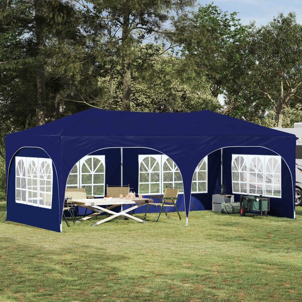 VidaXL Parti sátor 575 x 288 x 245 cm Kék Oxford Szövet