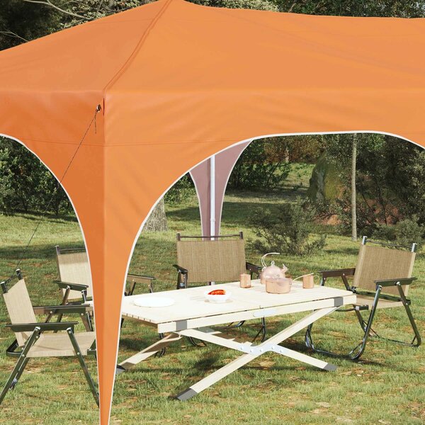 VidaXL Parti sátor 575 x 288 x 245 cm Narancssárga Oxford Szövet