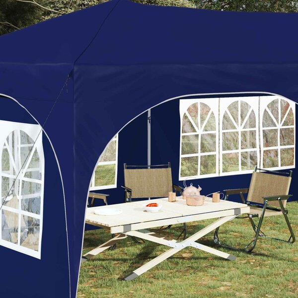 VidaXL Parti sátor 575 x 288 x 245 cm Kék Oxford Szövet