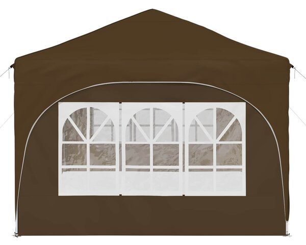 VidaXL Parti sátor 575 x 288 x 245 cm Tópszínű Oxford Szövet