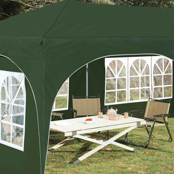 VidaXL Parti sátor 575 x 288 x 245 cm Zöld Oxford Szövet
