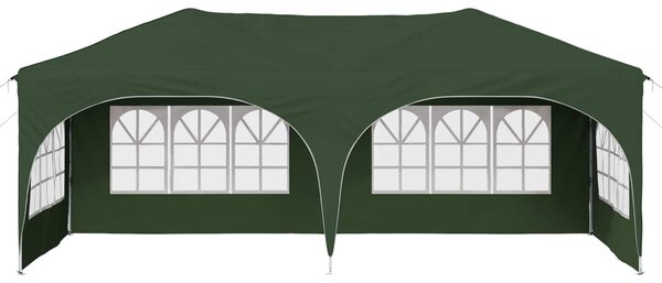 VidaXL Parti sátor 575 x 288 x 245 cm Zöld Oxford Szövet