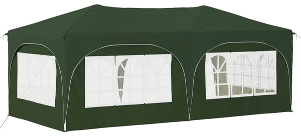 VidaXL Parti sátor 575 x 288 x 245 cm Zöld Oxford Szövet