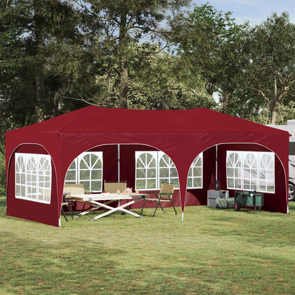VidaXL Parti sátor 575 x 288 x 245 cm Burgundi Oxford Szövet