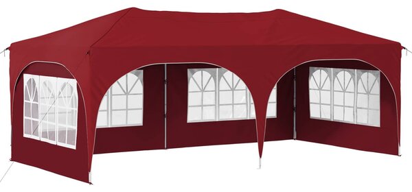 VidaXL Parti sátor 575 x 288 x 245 cm Burgundi Oxford Szövet