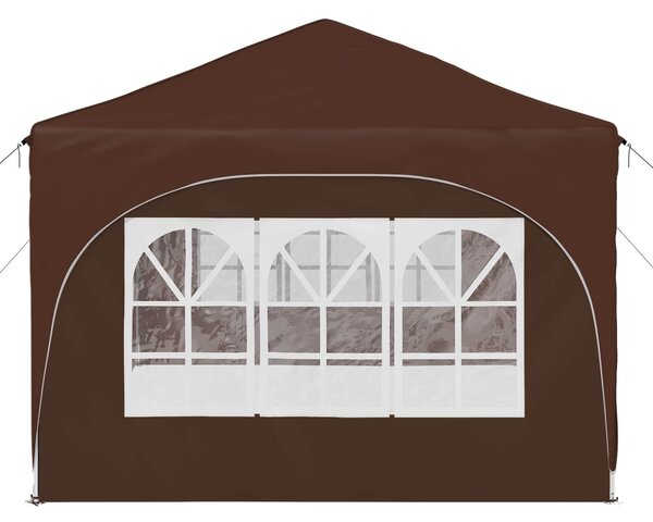 VidaXL Parti sátor 575 x 288 x 245 cm Barna Oxford Szövet